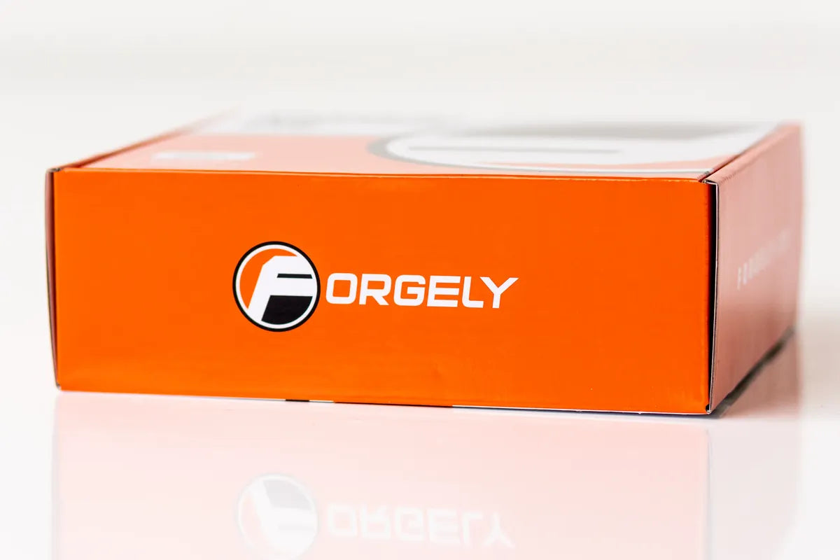 Forgely product packaging — branded filament box side